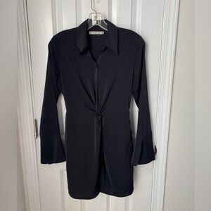 Abercrombie & Fitch Black Satin Dress